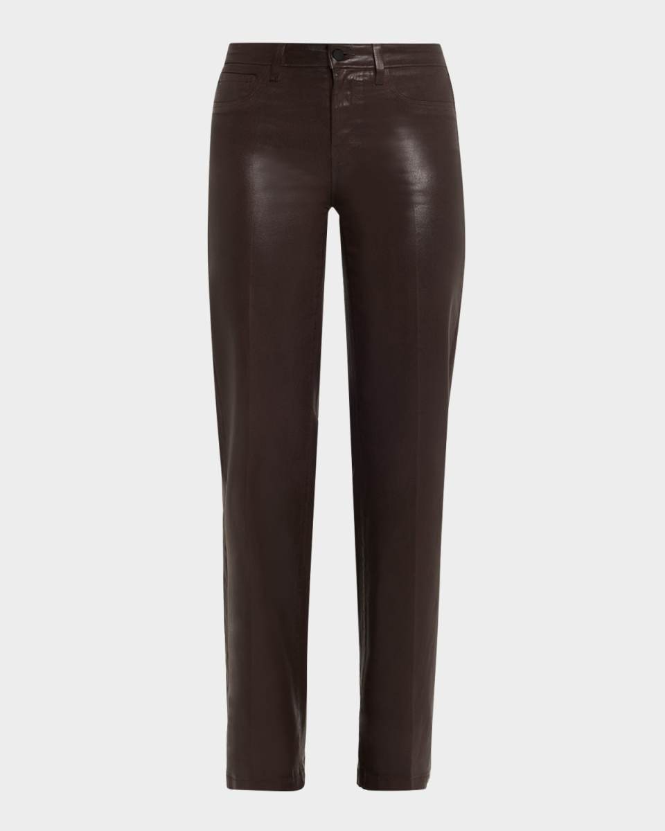Clayton High-Rise Coated Wide-Leg Jeans - Exclusive